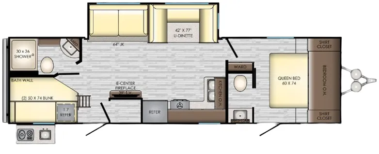 CrossRoads Zinger 298BH floor plan