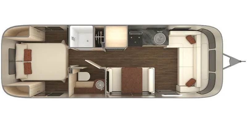 2018 Airstream International 28RB - Floor plan
