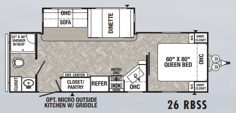 Palomino Puma 26RBSS floor plan