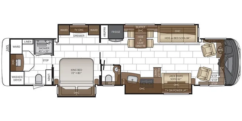 Newmar Mountain Aire 4118 floor plan