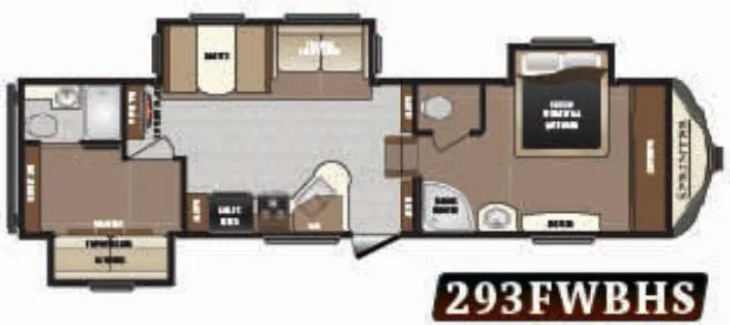 Keystone Sprinter 293FWBHS floor plan