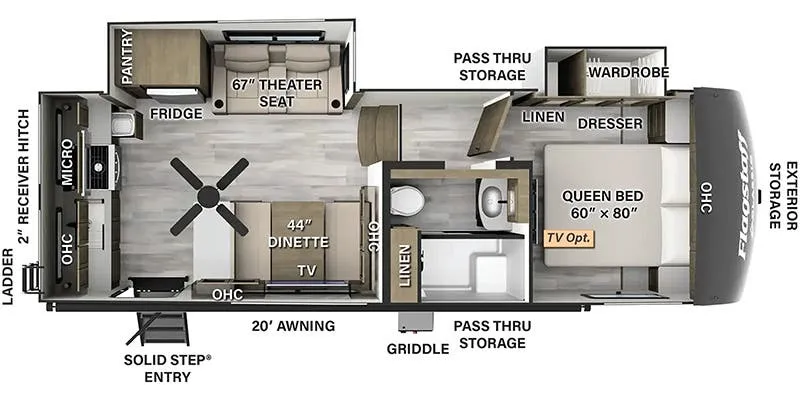 Forest River Flagstaff Classic 282RD floor plan