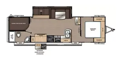 Coachmen Catalina Legacy Edition 283DDSCK floor plan