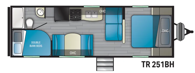 Heartland Trail Runner 251BH floor plan