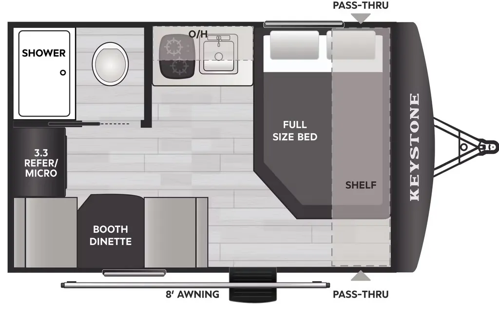 2026 Keystone Springdale Mini 1320RD floor plan