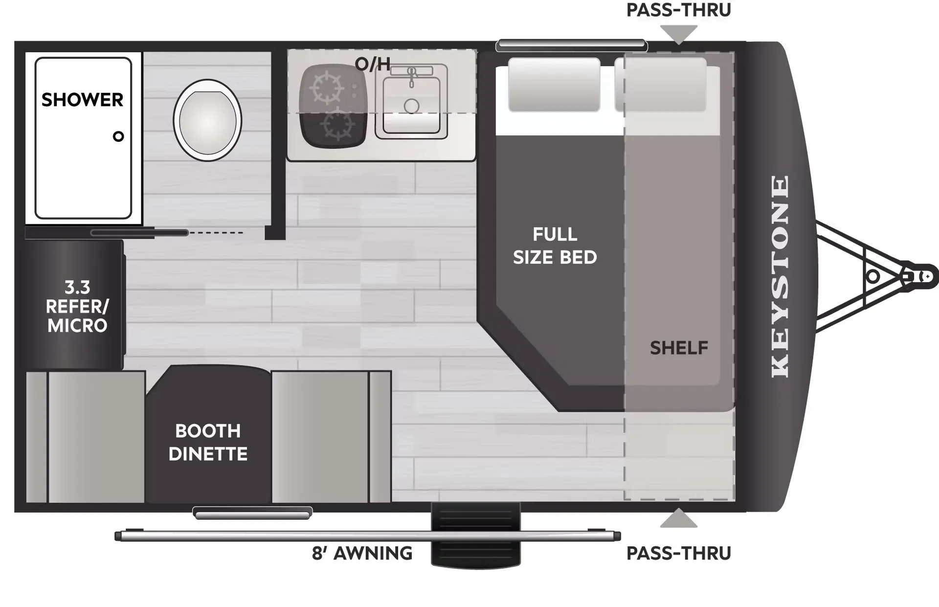 Keystone Springdale Mini 1320RD floor plan