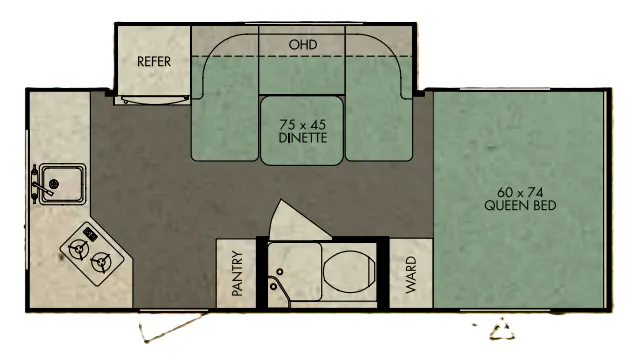 Forest River R-Pod RP-179 floor plan