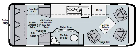 Winnebago Era 70B floor plan
