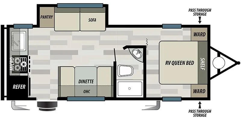 Forest River Salem Select 228RK floor plan