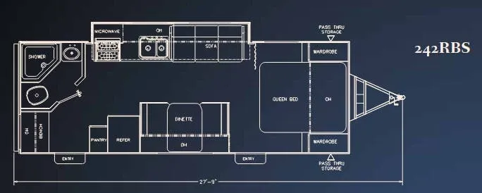 Coachmen Freedom Express 242RBS floor plan