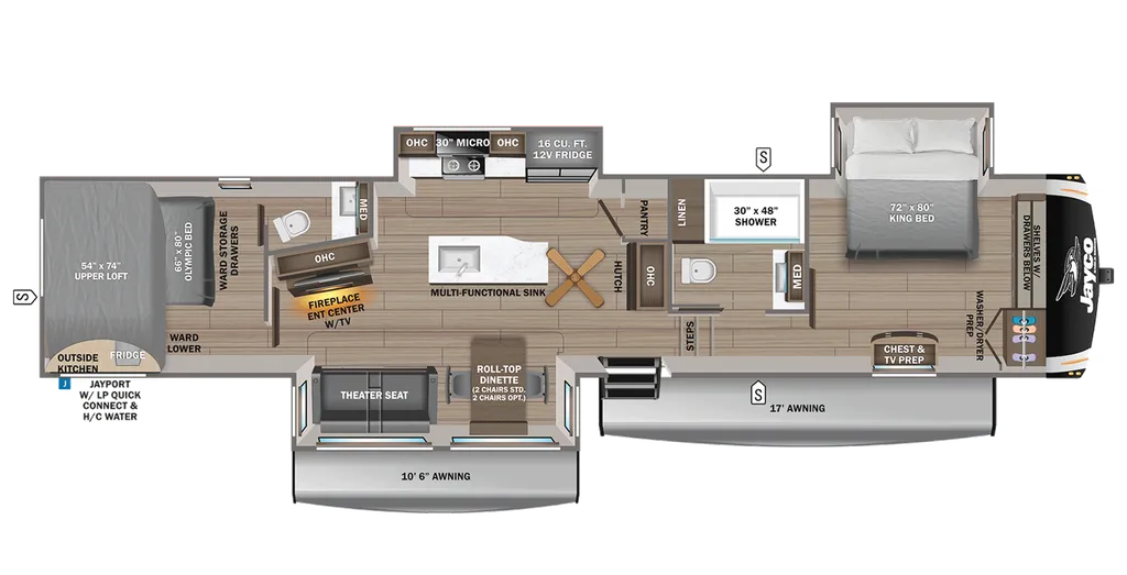 2026 Jayco Eagle 360DBOK floor plan