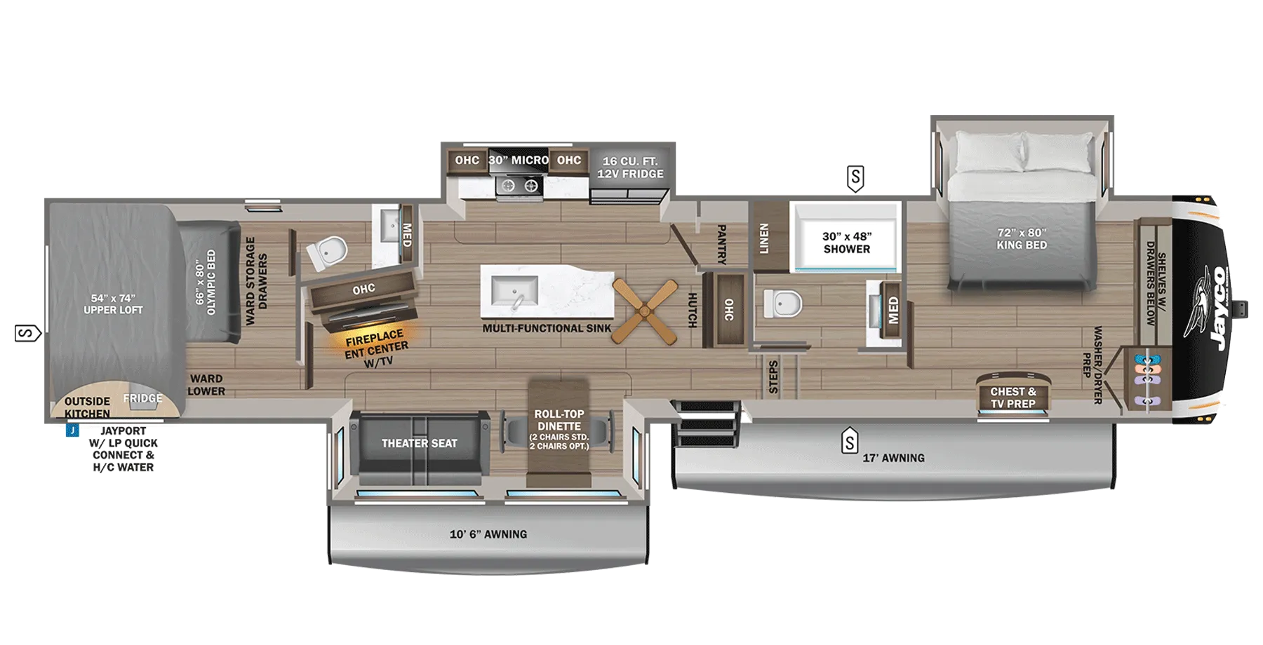2026 Jayco Eagle 360DBOK - Floor plan