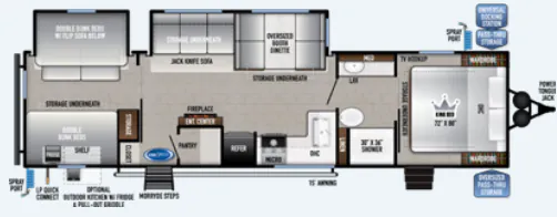 2022 East to West Silver Lake 31KBH - Floor plan