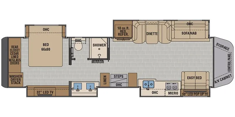 Renegade RV XL X45QS floor plan