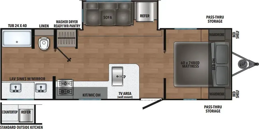 Shasta I-5 526RBS floor plan