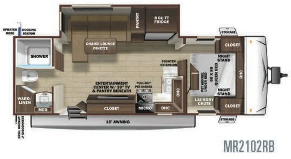 Highland Ridge Mesa Ridge Lite MR2102RB floor plan