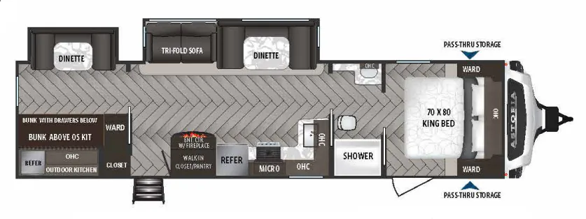 Dutchmen Astoria 3203BH floor plan