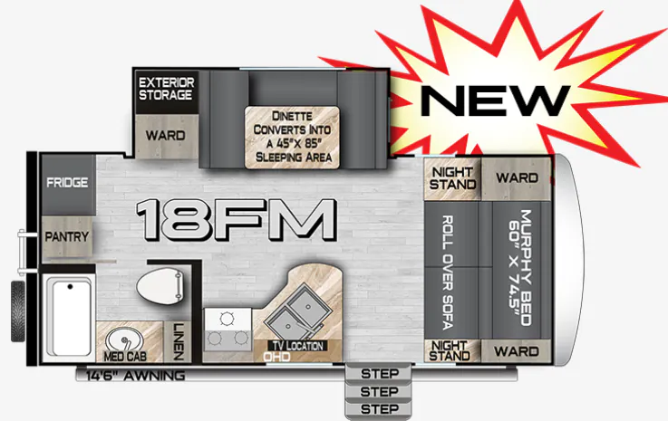 Northwood Nash Camp 18FM floor plan