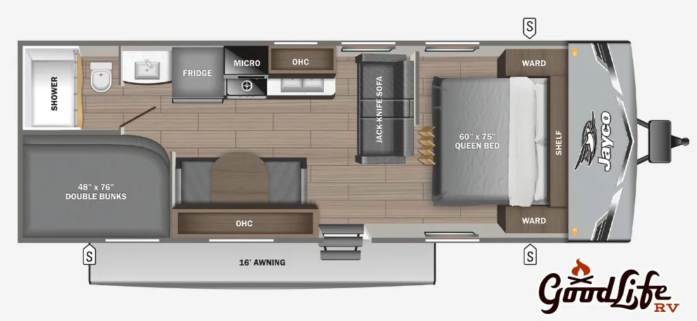 2026 Jayco Jay Flight SLX 260BH - Floor plan