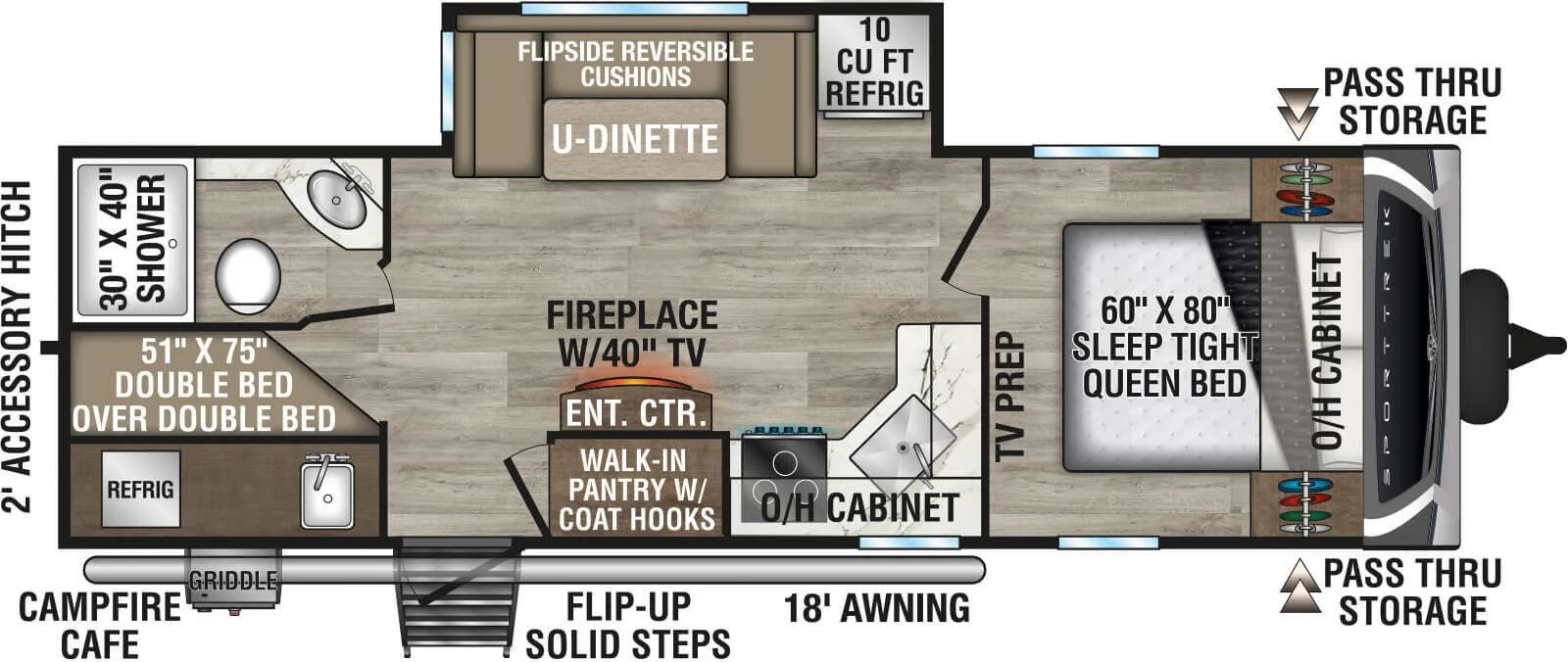 Venture RV SportTrek ST261VBH floor plan