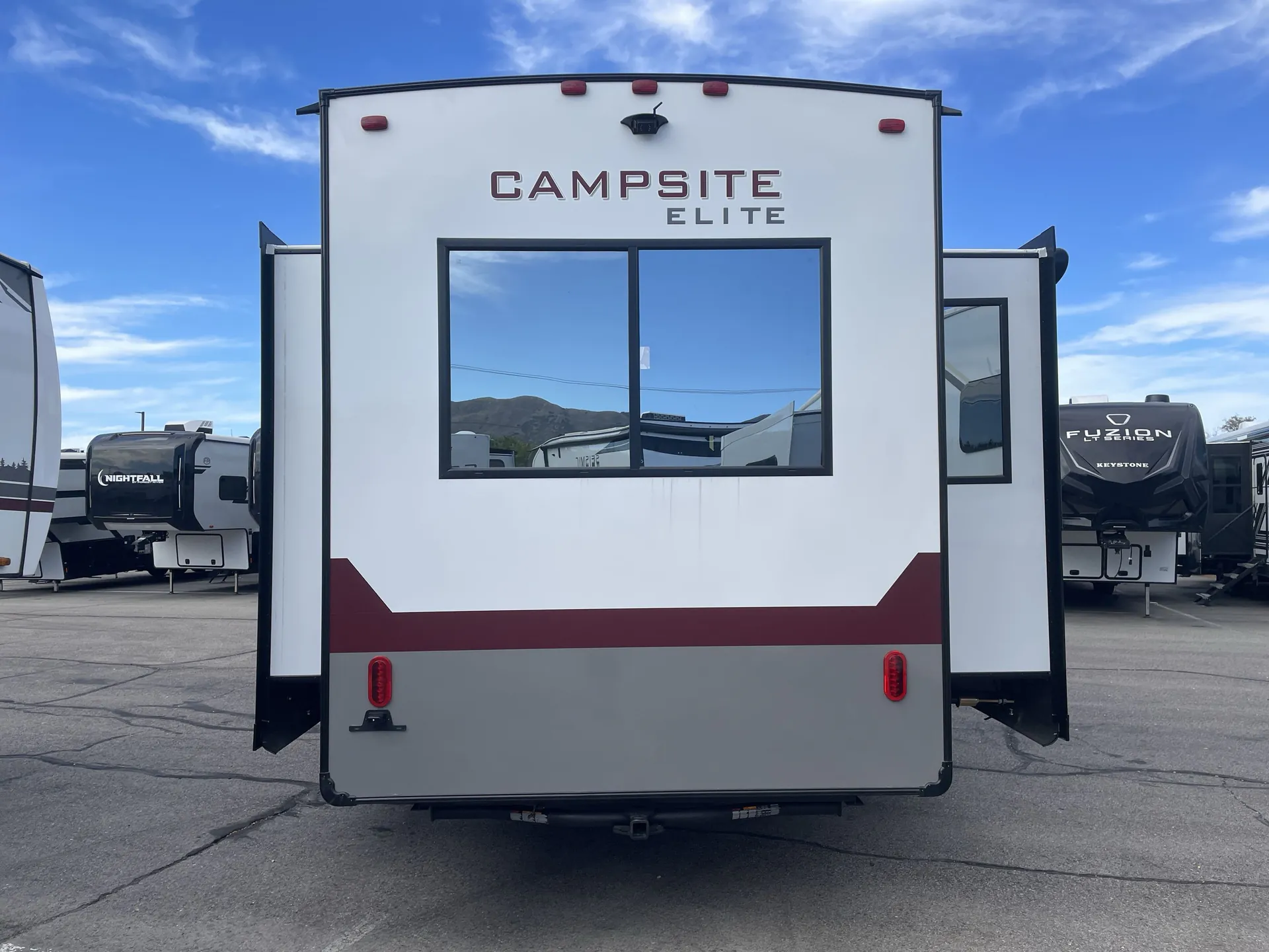 2027 Forest River Campsite Elite 36RF — backside