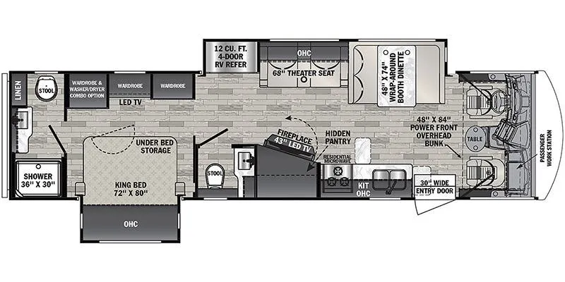 2023 Forest River FR3 34DS - Floor plan