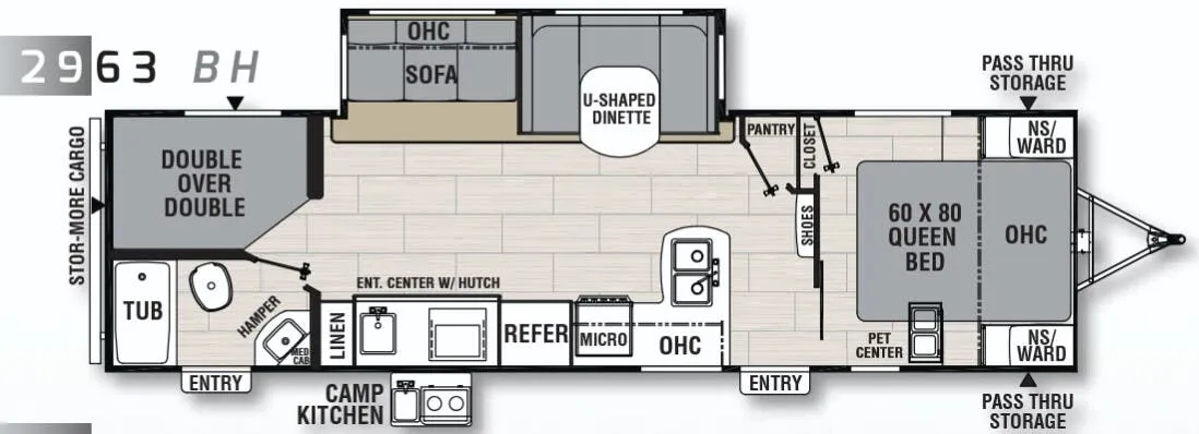 Coachmen Northern Spirit 2963BH floor plan