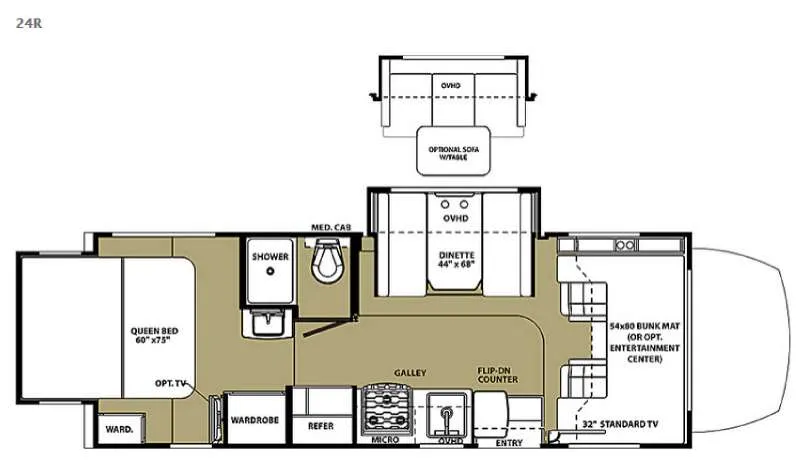 2016 Forest River Solera 24R - Floor plan