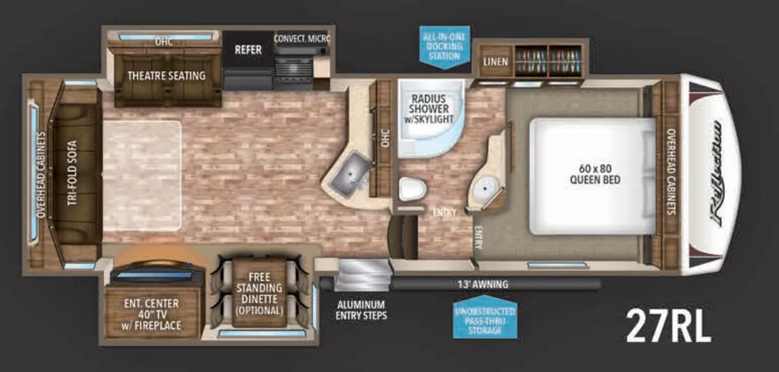 Grand Design Reflection 27RL floor plan