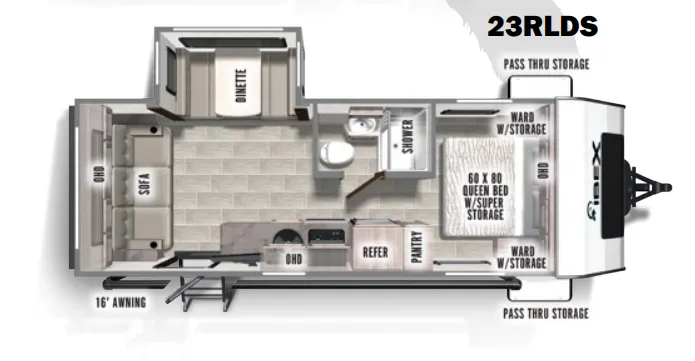 Forest River IBEX 23RLDS exterior
