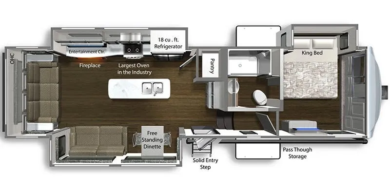 2023 Dutchmen Yukon 320RL - Floor plan