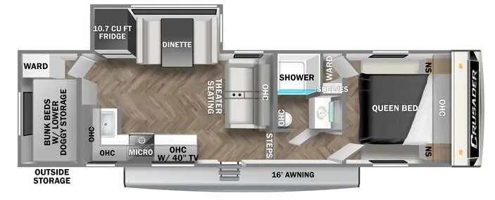 Prime Time Crusader X 270BHX floor plan