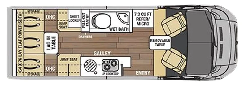 Coachmen Nova 20C floor plan