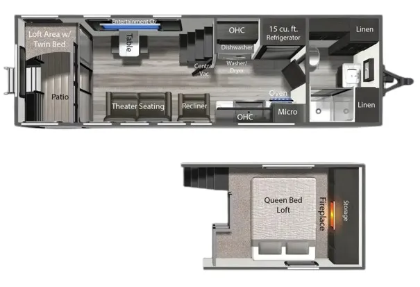 Dutchmen Aspen Trail Loft 260THLOFT floor plan