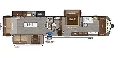 2020 Keystone Montana 3930FB floor plan
