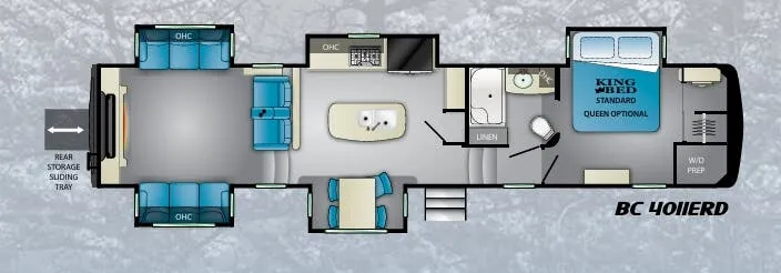 Heartland Big Country 4011ERD floor plan