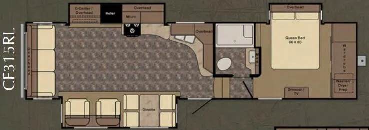CrossRoads Cruiser CF315RL floor plan