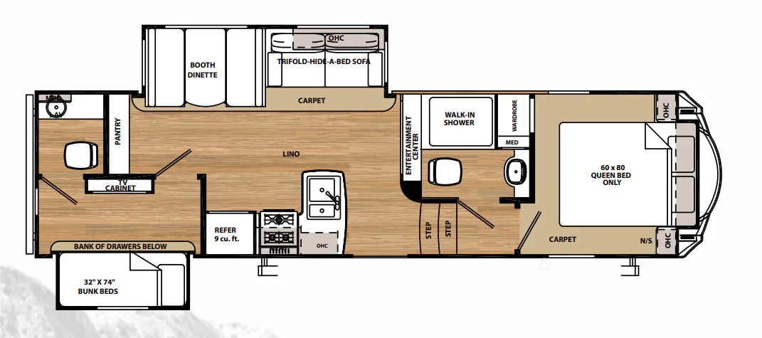 Forest River Sierra HT 3350BH floor plan