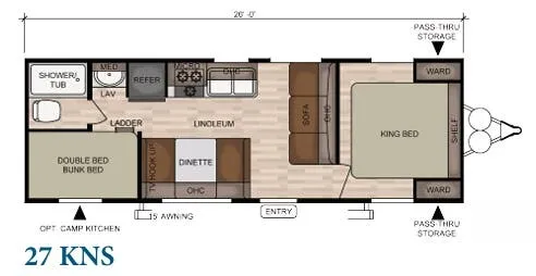 East to West Della Terra 27 KNS floor plan