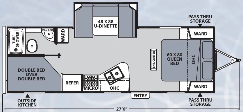 Coachmen Apex Ultra-Lite 245BHS floor plan