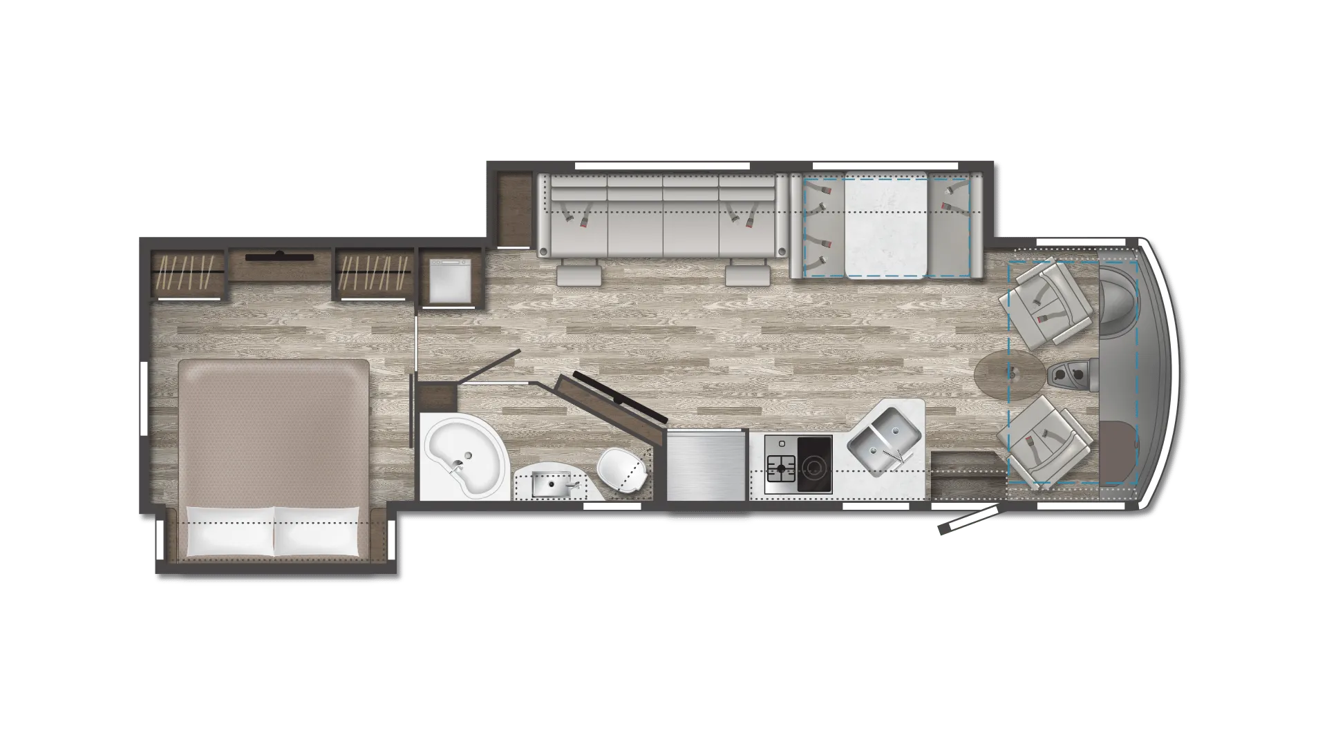 Winnebago Adventurer 34W floor plan