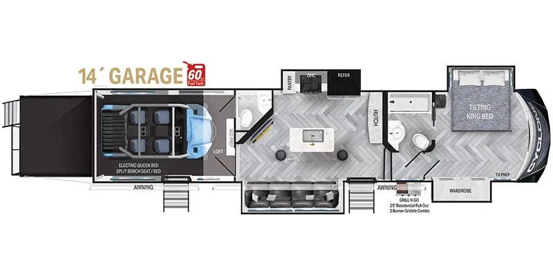 Heartland Cyclone CY 3714 floor plan