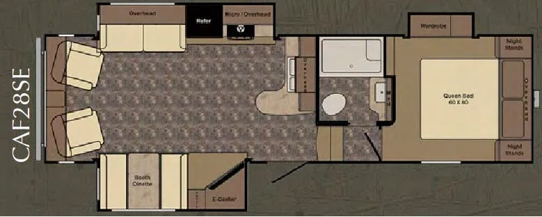 CrossRoads Cruiser Aire CAF28SE floor plan