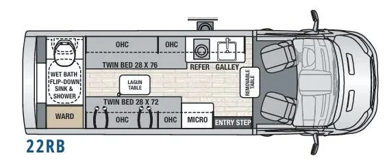 Coachmen Beyond 22RB floor plan