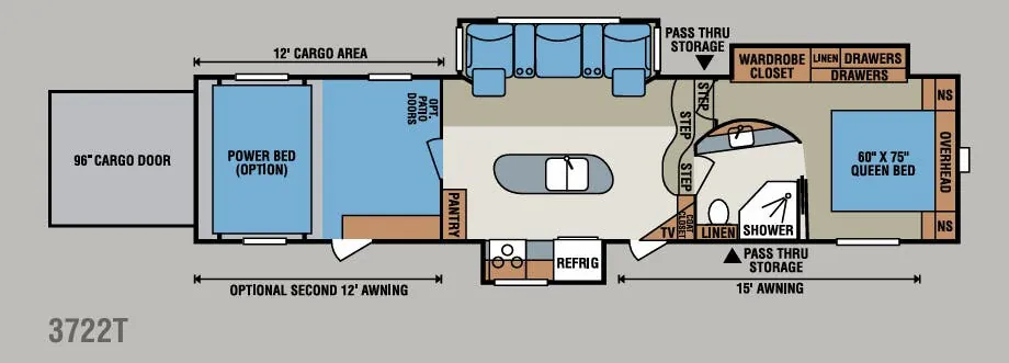 K-Z Inferno 3722T floor plan
