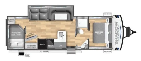Cruiser RV Shadow Cruiser 292BHS floor plan