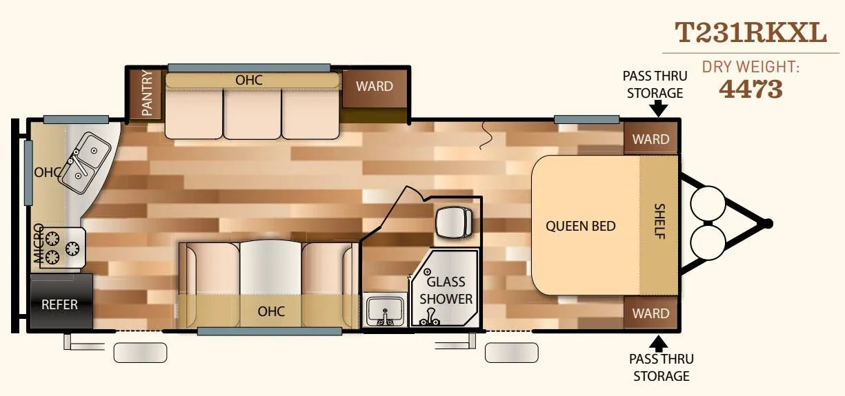 Forest River Salem Cruise Lite 231RKXL floor plan