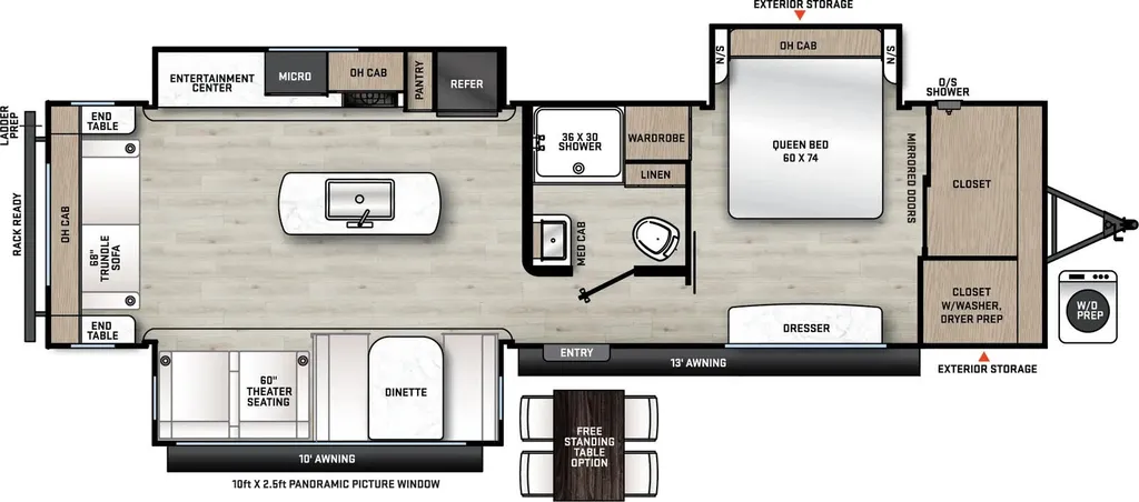 2026 Coachmen Catalina Legacy Edition 313RLTS floor plan