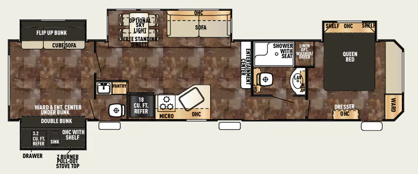 Forest River Cherokee 39KR floor plan