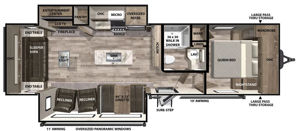 2020 Vibe 28RL floor plan
